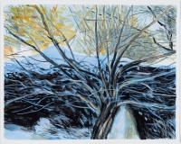 Bleu sur neige, étude #5
