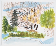 Vue chez le voisin, hiver